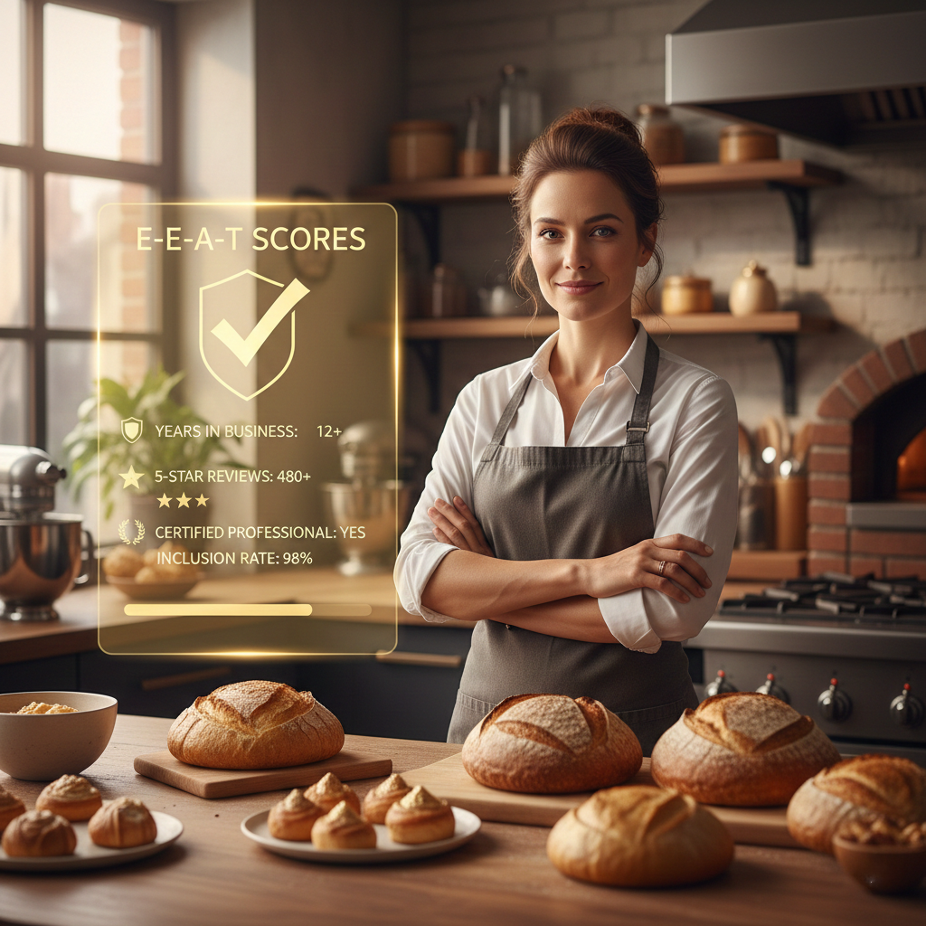 Baker with experience and expertise and authority